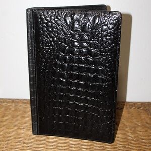Raika USA Genuine Top-Grain Cowhide Leather Photo Album – Black Croc Embossed